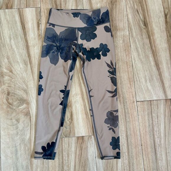 Becca Women's Floral Workout Leggings Size M High-Waisted Activewear - Picture 1 of 3